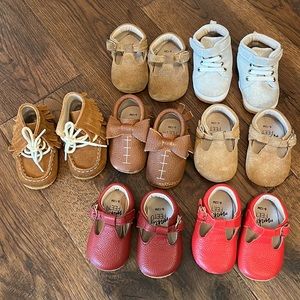 Monkey feet shoes lot of 7 shoes size 6-12m